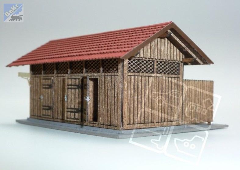Igra model 120008 Záchodky Dačice, stavebnice Laser Cut