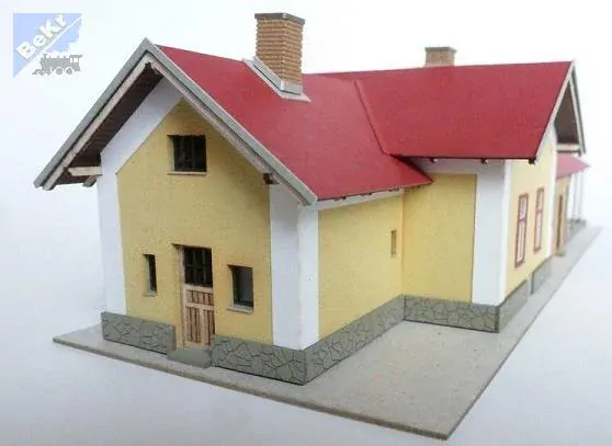 Igra model 151013 Výpravní budova Malá Hraštice, stavebnice Laser Cut