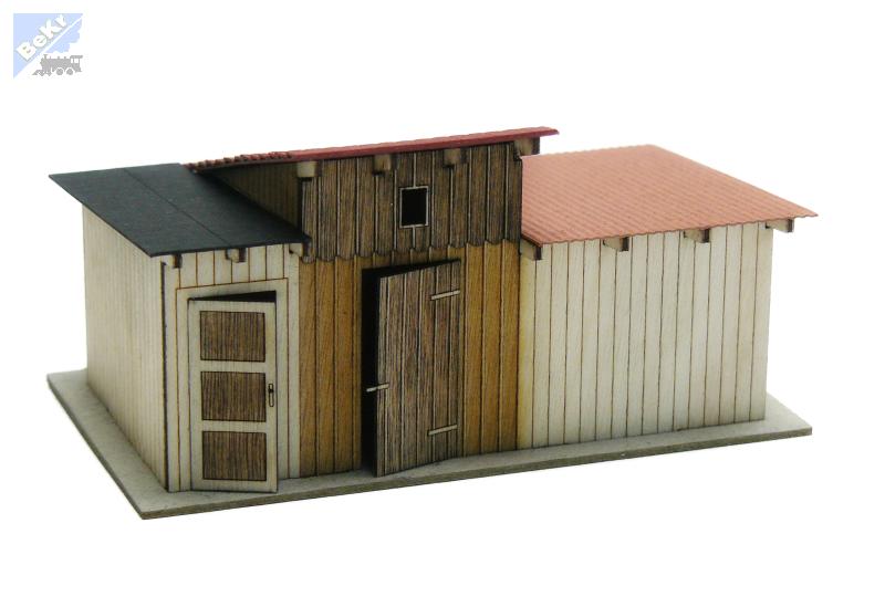 Igra model 161003 Trojice kůlen Malá Hraštice, stavebnice Laser Cut