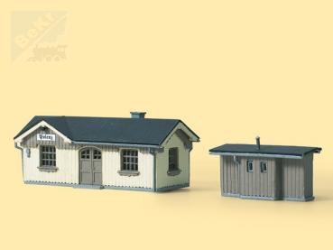 Auhagen 13294 Zastávka Polenz 88 x 33 x 37 mm, 47 x 26 x 28 mm stavebnice