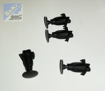 Brawa 0010015.00 Nárazník košový odpružený vypouklý talíř, 1ks