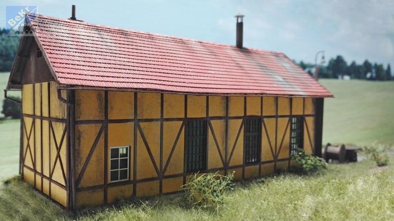 Igra model 181005 Výtopna jedno stání Ybbsitz, stavebnice Laser Cut