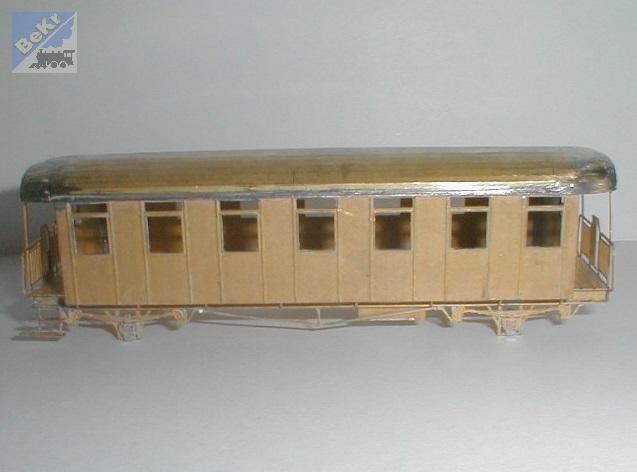 Jan Cekul H032 Osobní 2-osý vůz Ci (Bi) r.v. 1917, stavebnice modelu z leptaného plechu