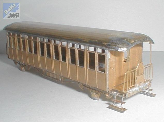 Jan Cekul 060208 Osobní 2-osý vůz Ci (Bi) r.v. 1911, stavebnice modelu z leptaného plechu