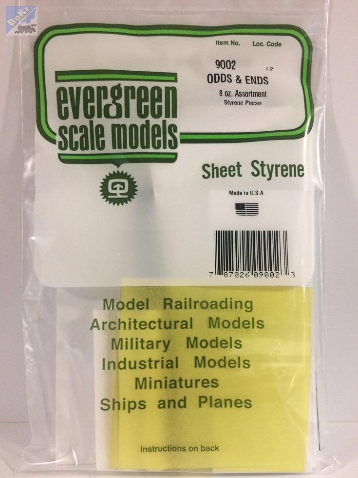Evergreen 9002 Směs náhodně vybraných materiálu různých rozměrů, 225g, polystyrén-PS