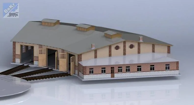 Igra model 191014 Rotunda Turnov 3 stání, stavebnice Laser Cut