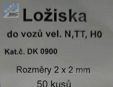 DK-model H0 TT N0900 Ložiska do vozů (hrotové uložení dvojkolí) 1bal./50ks