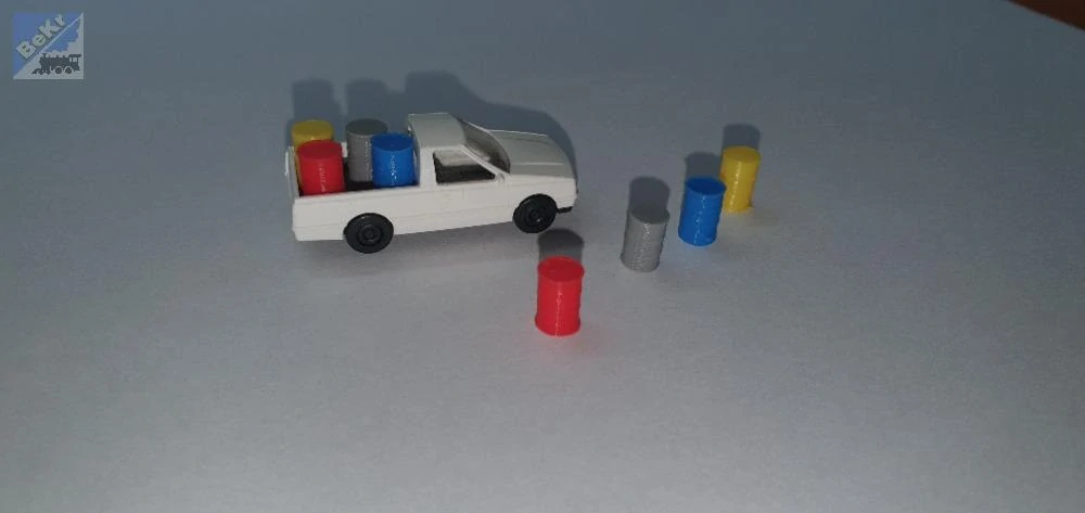 Vláčky 3D print 30970 Sudy, různé barvy, 10ks