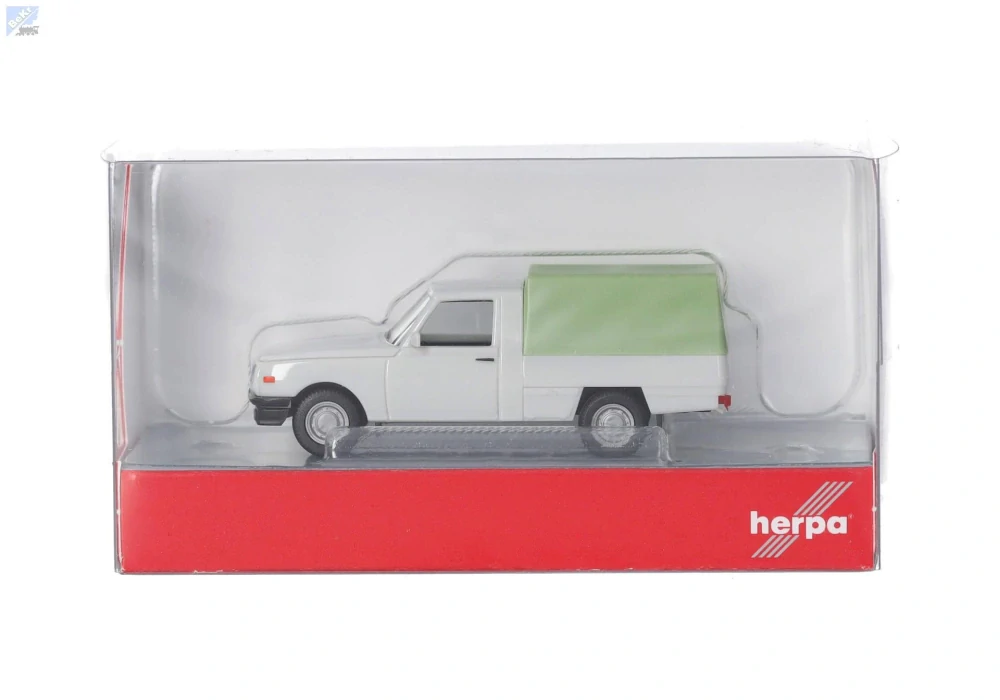 Herpa 420921-002 Wartburg 353 Trans '85 s plachtou, světle šedá
