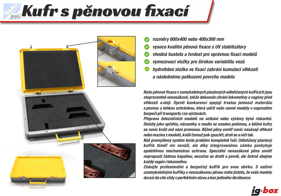 Igra model 90430502 Kufr s pěnovou fixací 40 x 30 cm typ 2