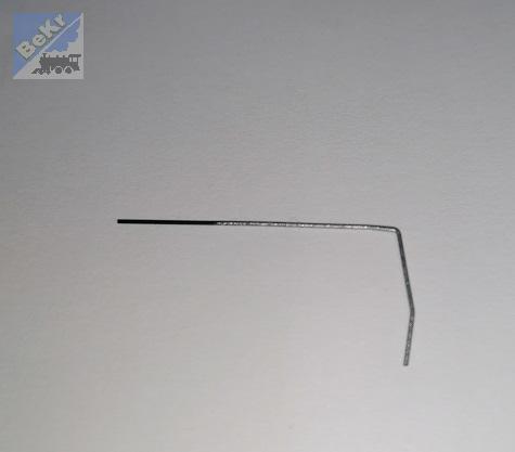 Roco 138467 Čelní madlo stříbrné, pravé, BR 186, 1ks