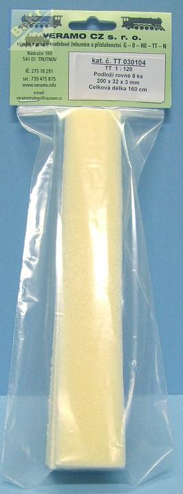 VERAMO CZ TT030104 Pěnové podloží pod koleje 8 ks celková délka 160 cm