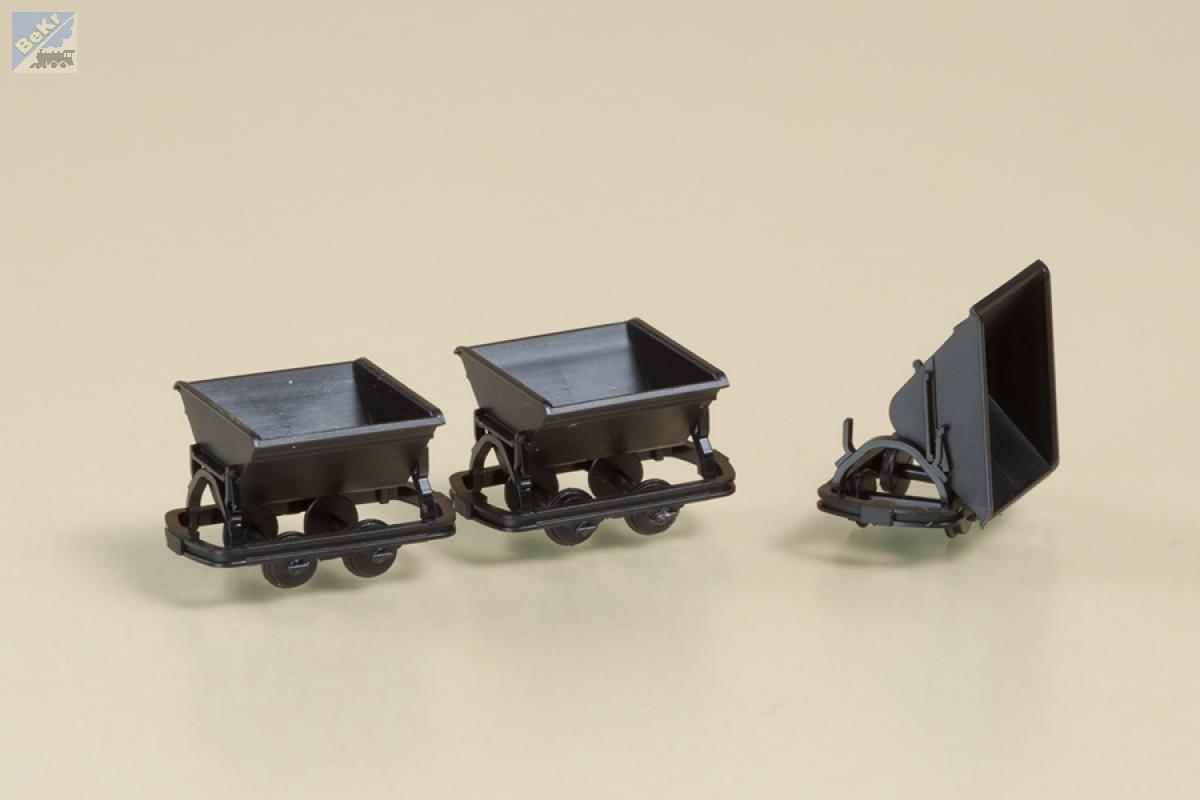 Auhagen 43702 Set tří výklopných vozů, stavebnice