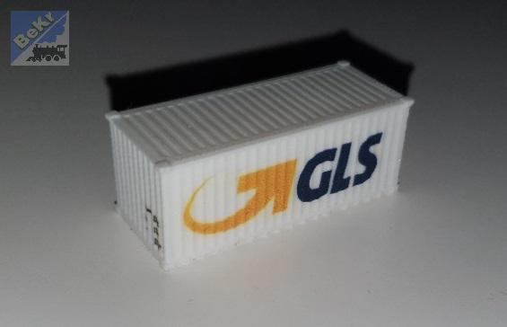 Vláčky 3D print 30111 Kontejner bílý GLS