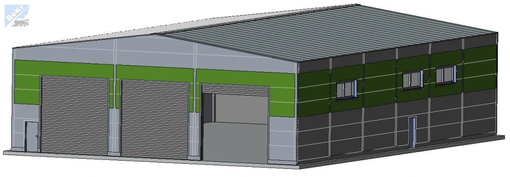 Igra model 232024 Hala typ 1, stavebnice Laser Cut 