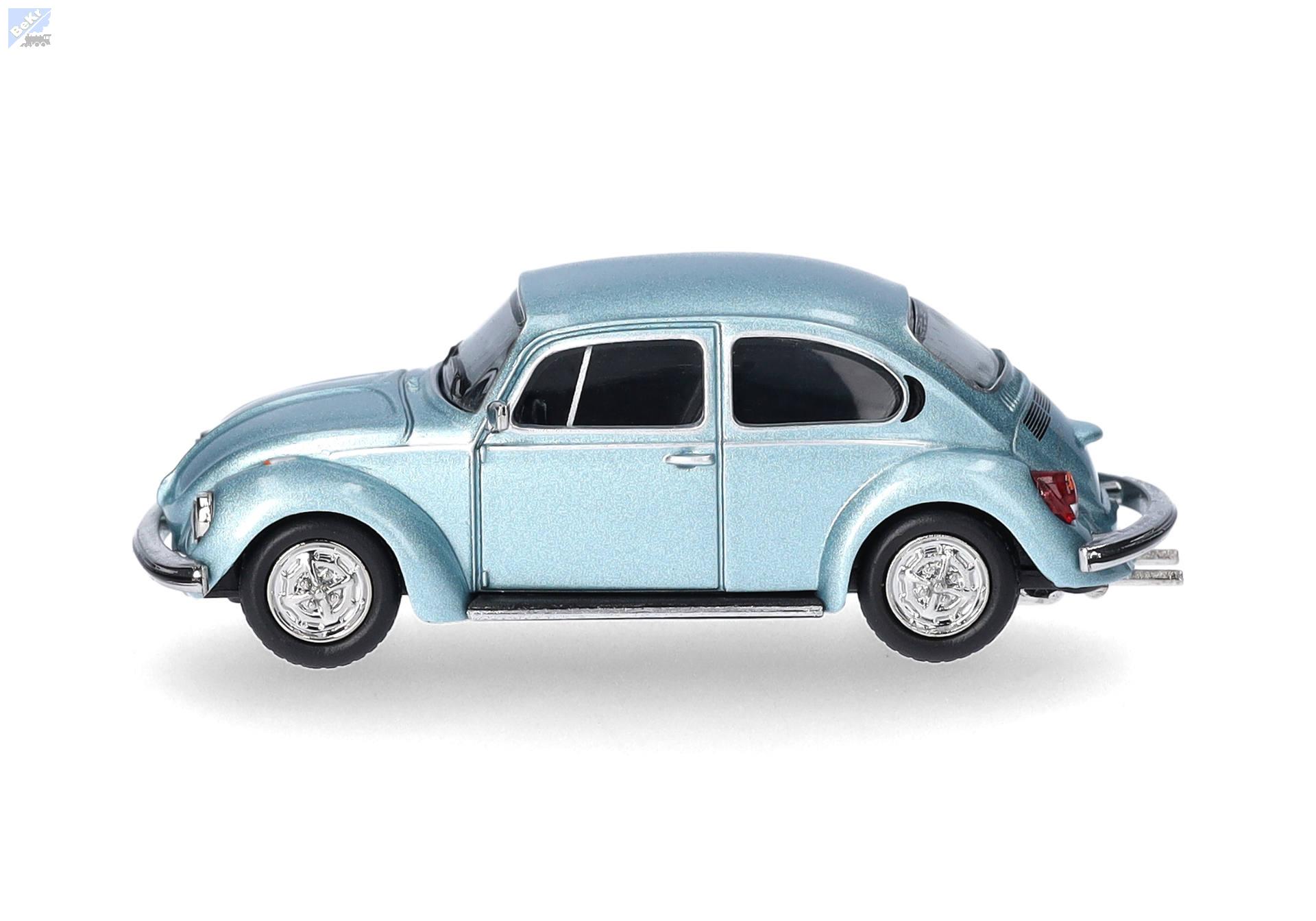 Herpa 430982-003 Volkswagen (VW) Beetle 1303, metalická barva Marathon Blue