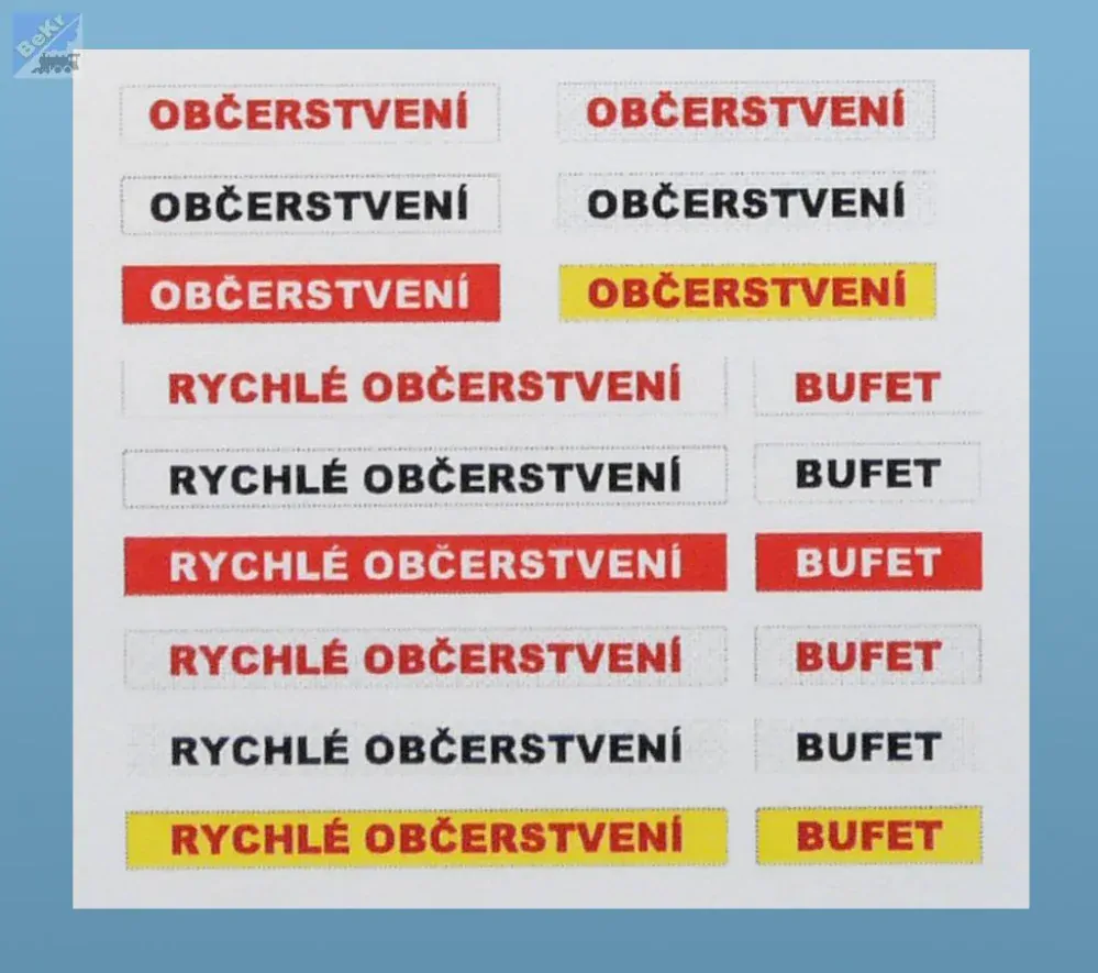 VERAMO CZ H0040216 Občerstvení dřevěné, červeno-bílé, dělený pult