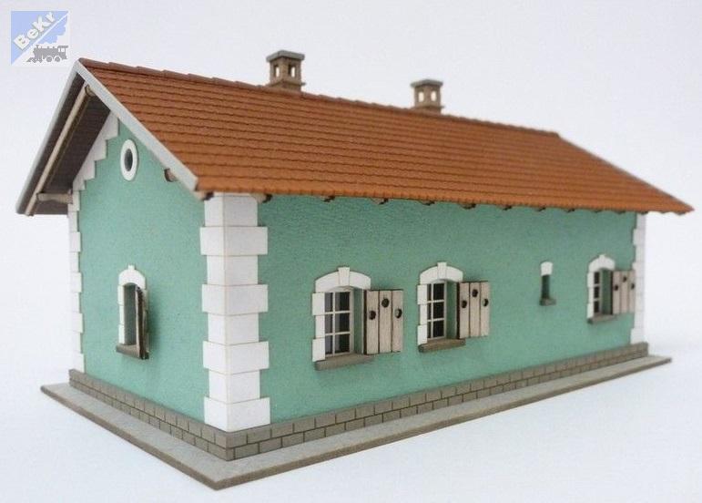 Igra model 151008 Čekárna s vedlejším bytem, stavebnice Laser Cut