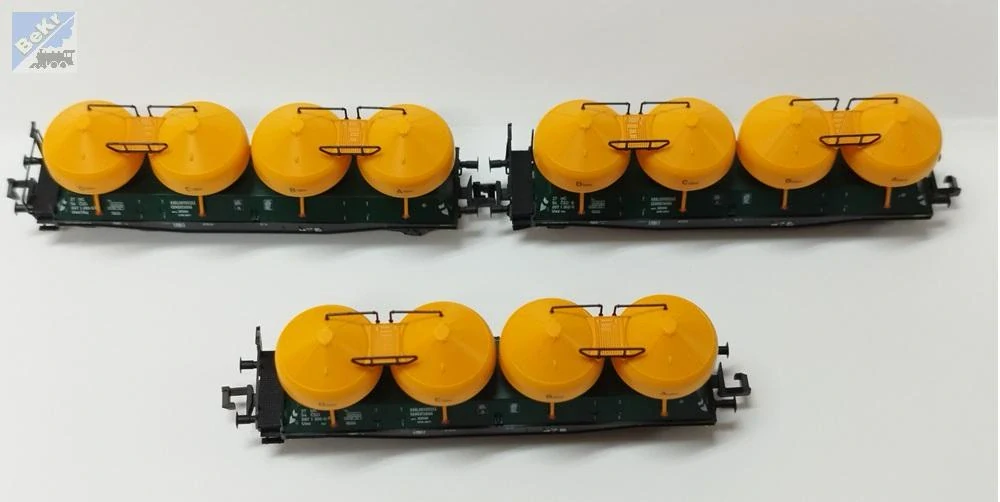Trix 18292 Set šesti nádobových 4-osých vozů Raj (Uacs) ČSD