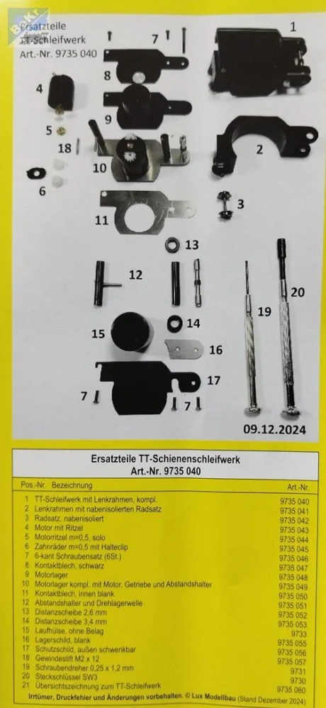LUX-Modellbau 9737 Náhradní rotační lešticí kotouč TT se zrnitostí 1500 do čistícího vozu