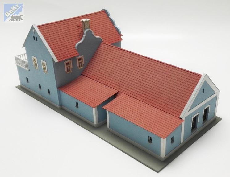 Igra model 181014 Hostinec modrý, stavebnice Laser Cut