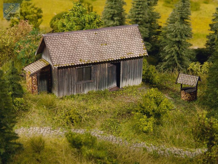 Noch 56664 3D lepenková prkenná stěna, středně hnědá