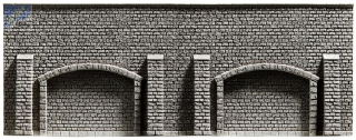 Noch 48058 Opěrná arkádová zeď dva oblouky 259 x 97 mm