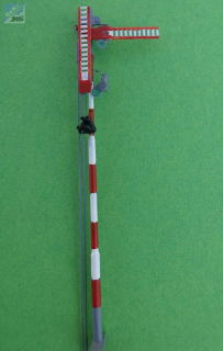 DK-model H00965 Mechanické návěstidlo dvouramenné s přivolávací návěstí, bez pohonu