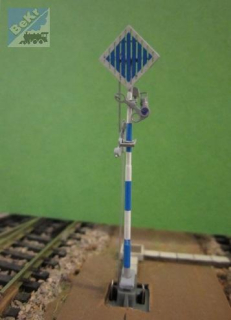 DK-model H00963 Mechanické návěstidlo pro posun (ranžírka), stavebnice z leptaného plechu