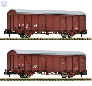 Fleischmann 831515 Set dvou 2-osých uzavřených vozů Gbs DR Uzavřený 2-osý vůz Gbs 252 DB