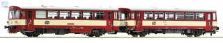 Roco 70377 Motorový vůz 810 458-0 s přívěsným vozem Btax ČD se zvukem