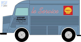BuBi-model TT91006 Citroen Type H ,,SHELL,, !!! AKCE !!!