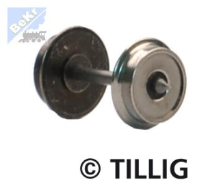  Tillig 08820 Dvojkolí soustružené průměr 8,0 mm, oska 18,5 mm jednostranně izolované