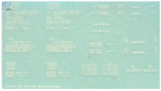 Bramos 7001 10 Obtisk ČSD Eas 31 54 597 0 115-9