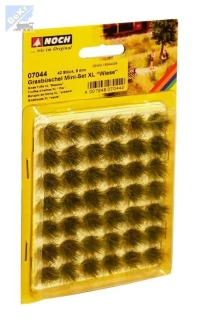 Noch 07044 Trsy trávy zelené XL, luční tráva výška trsu 9mm 42ks/bal