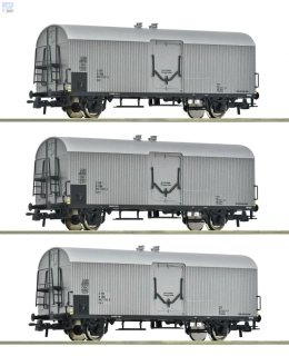 Roco 6600140 Set tří 2-osých Chladírenských vozů Icqs-y ÖBB