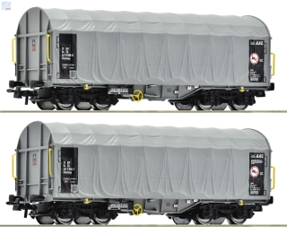 Roco 6600144 Set dvou 4-osých vozů s posuvnou plachtou Shimmns ČD