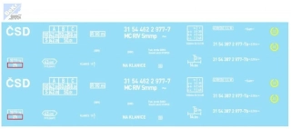 Bramos 7510 11 Obtisk ČSD Smmp/Pao 31 54 462 2 977-7 s klanicemi