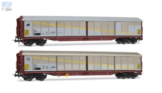 Rivarossi HR6673 Set dvou uzavřených 4-osých vozů s posuvnými stěnami Habils FS