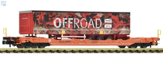 Roco 6660084 Plošinový 4-osý vozů Sdgnss/T5 Wascosa ložený návěsem od přepravní společnosti OFFROAD CH - WASCO