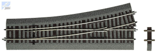 Roco 42534  Wl15 ROCO LINE dřevěné pražce s podložím, výhybka rovná levá, délka 230mm, R 873,5/15°