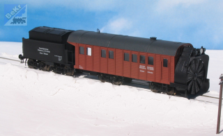 DK-model TT0861 Parní sněžná fréza „Königsberg“, stavebnice z leptaného plechu