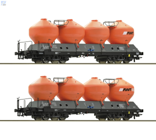Roco 77002 Set dvou nádobových 4-osých vozů Raj CZ - AWT